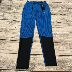 NWT Virus Compression Multiverse Full Pant in Royal Blue & Back Size Small